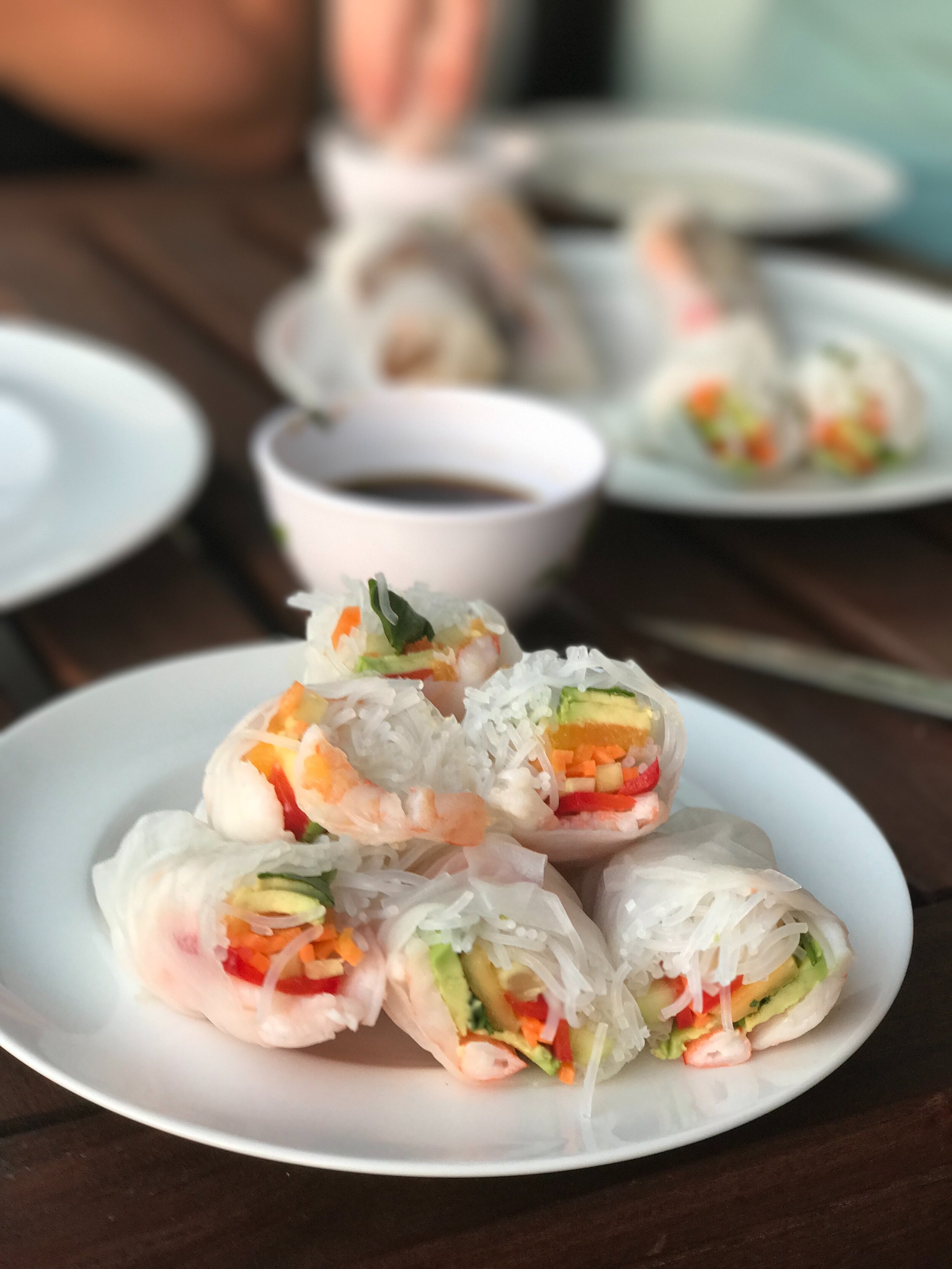 Elevated Eating: Spring Vegetable Rolls with Shrimp
