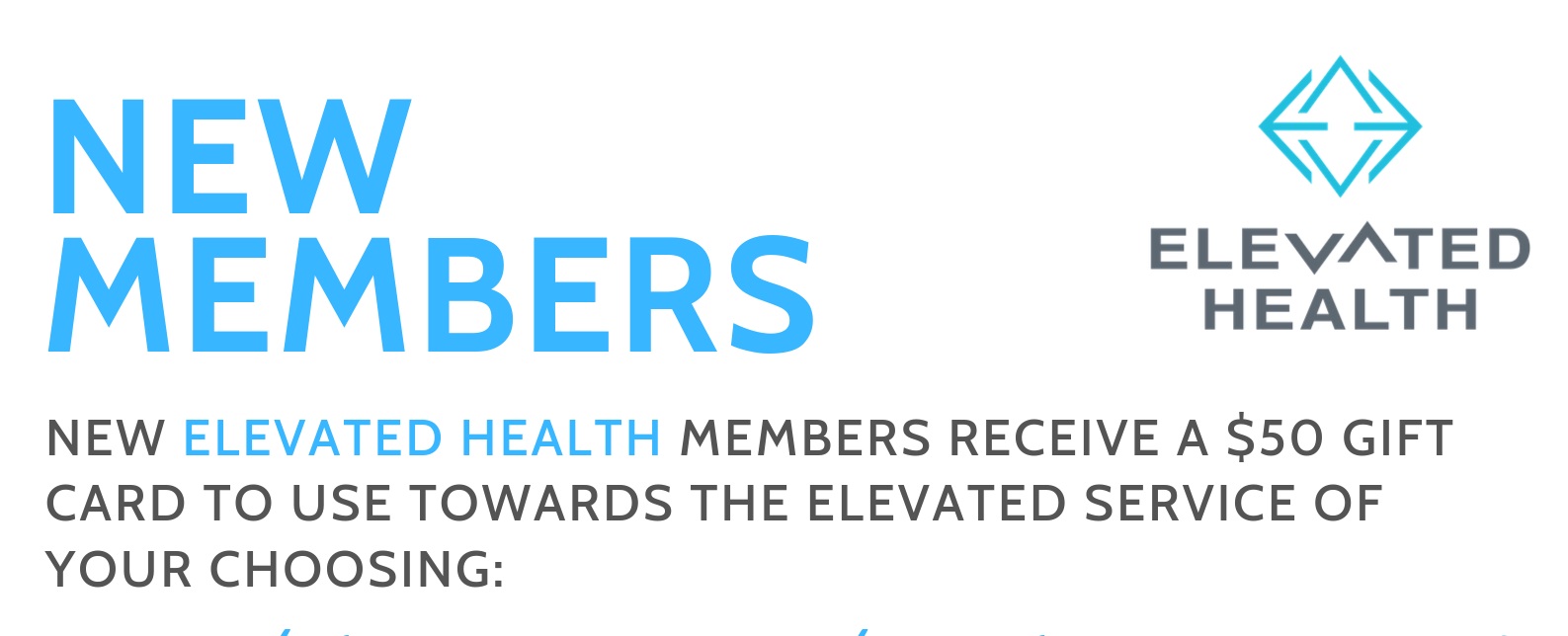 Offer Valid through 12/31/2019 | To redeem share this blog with jennifer@elevatedhealth.md. &amp; she will follow up with your new member gift! Note: This process may take up to 24 hours. If your assistance is urgent please contact Elevated Health D…