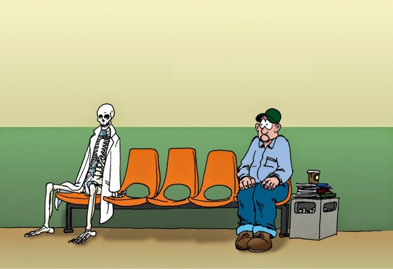 Cartoon of a Doctor Office Waiting Room #stillwaiting