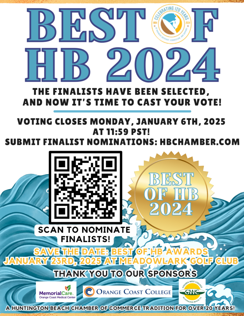 Best og HB awards by hungtington beach chamber of commerce